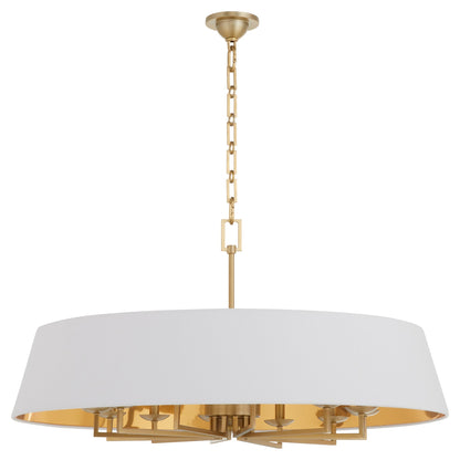 Quorum 8561-12-80 Pendant, UL Damp Rated, Aged Brass