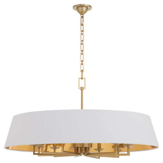 Quorum 8561-12-80 Pendant, UL Damp Rated, Aged Brass