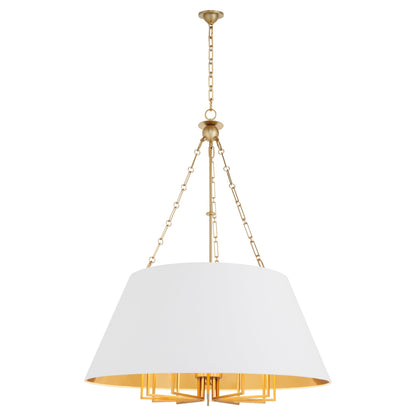 Quorum 8562-12-80 Pendant, UL Damp Rated, Aged Brass