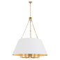 Quorum 8562-12-80 Pendant, UL Damp Rated, Aged Brass