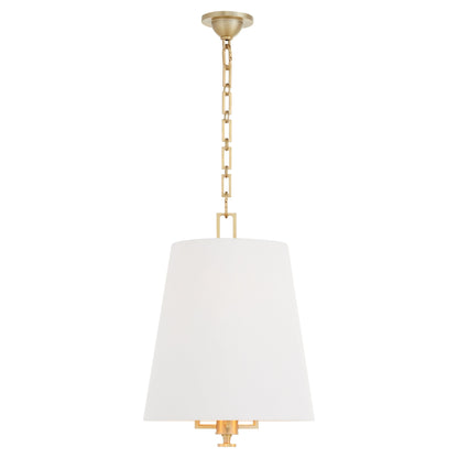 Quorum 8562-3-80 Pendant, UL Damp Rated, Aged Brass