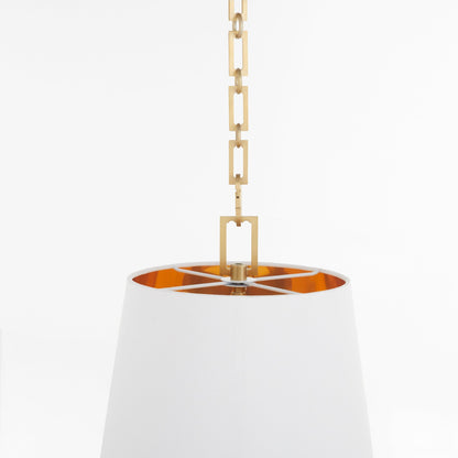 Quorum 8562-3-80 Pendant, UL Damp Rated, Aged Brass