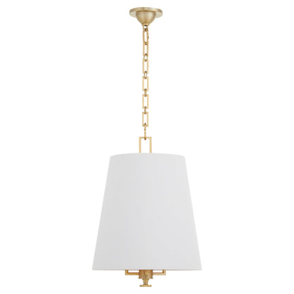 Quorum 8562-3-80 Pendant, UL Damp Rated, Aged Brass