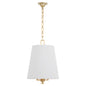 Quorum 8562-3-80 Pendant, UL Damp Rated, Aged Brass