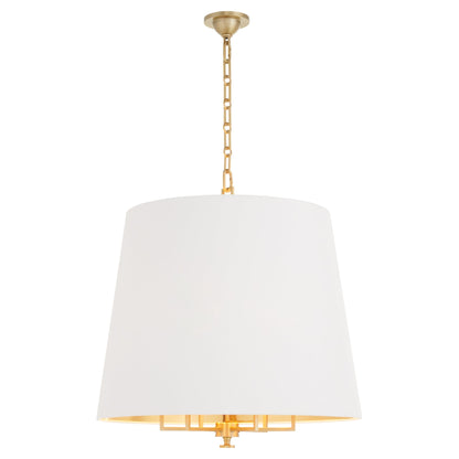 Quorum 8562-6-80 Pendant, UL Damp Rated, Aged Brass