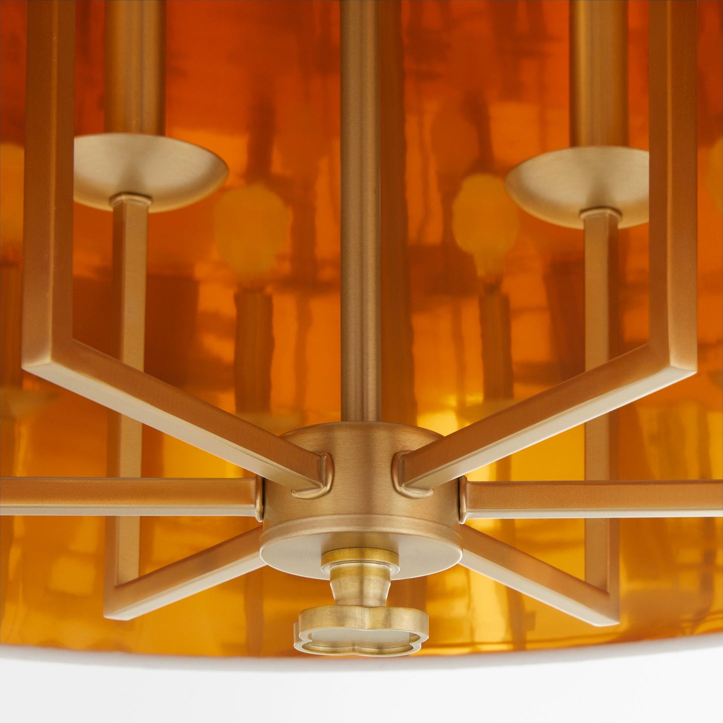 Quorum 8562-6-80 Pendant, UL Damp Rated, Aged Brass