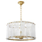 Quorum 8575-4-80 Pendant, UL Damp Rated, Aged Brass
