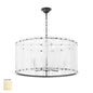 Quorum Prestige 8575-8-80 Pendant, UL Damp Rated, Aged Brass