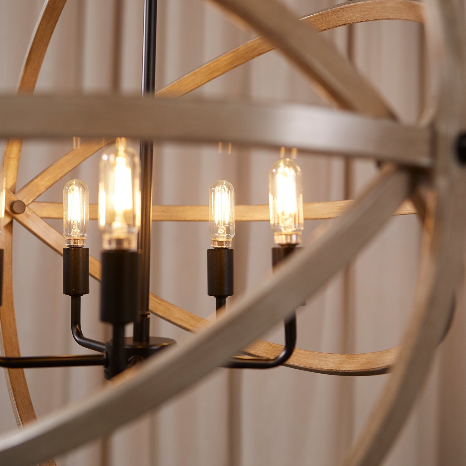 Quorum 86-5-69 Pendant - Textured Black W/ Driftwood Finish