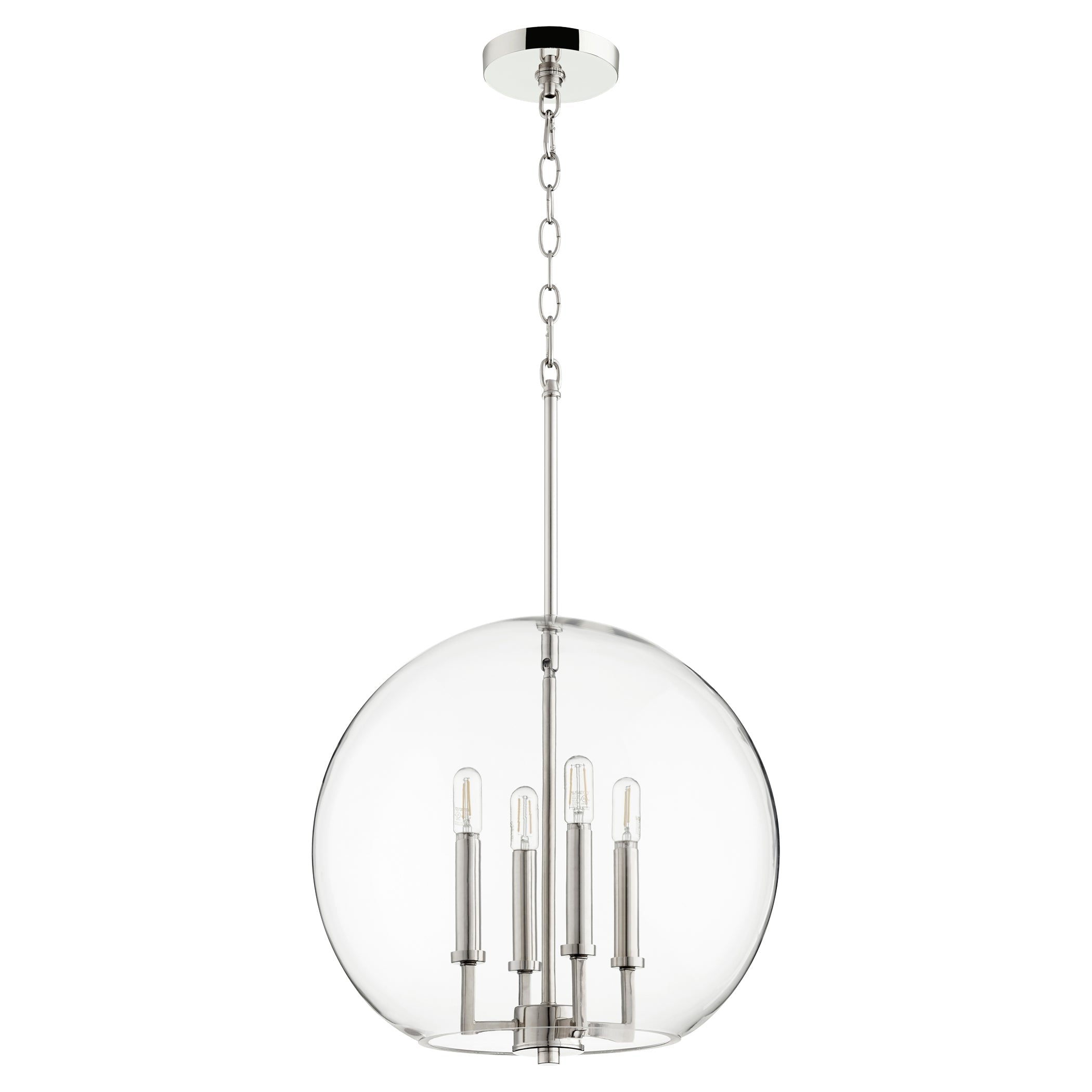Quorum 873-4-62 Pendant - Polished Nickel
