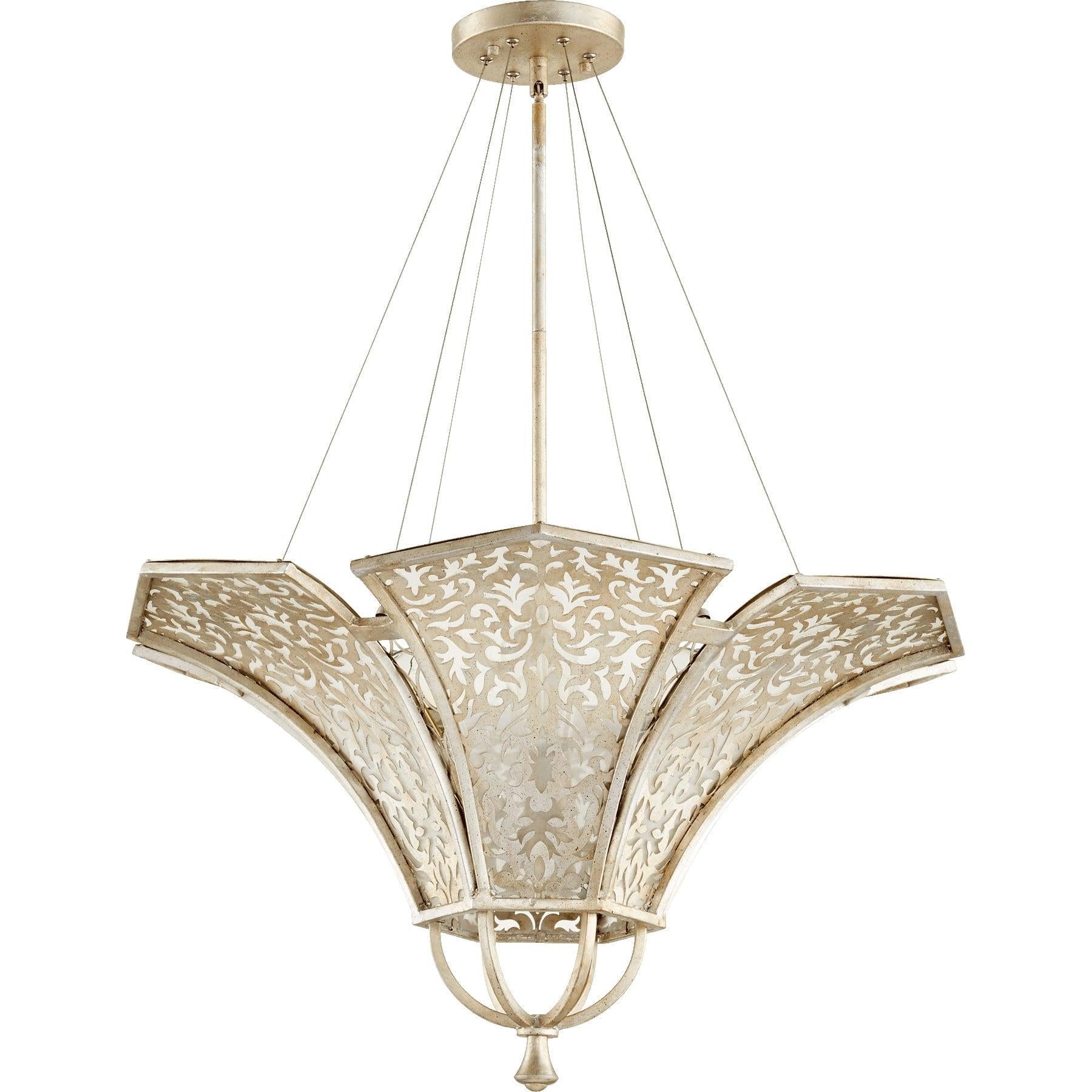 Quorum Bastille 875-4-60 Pendant - Aged Silver Leaf