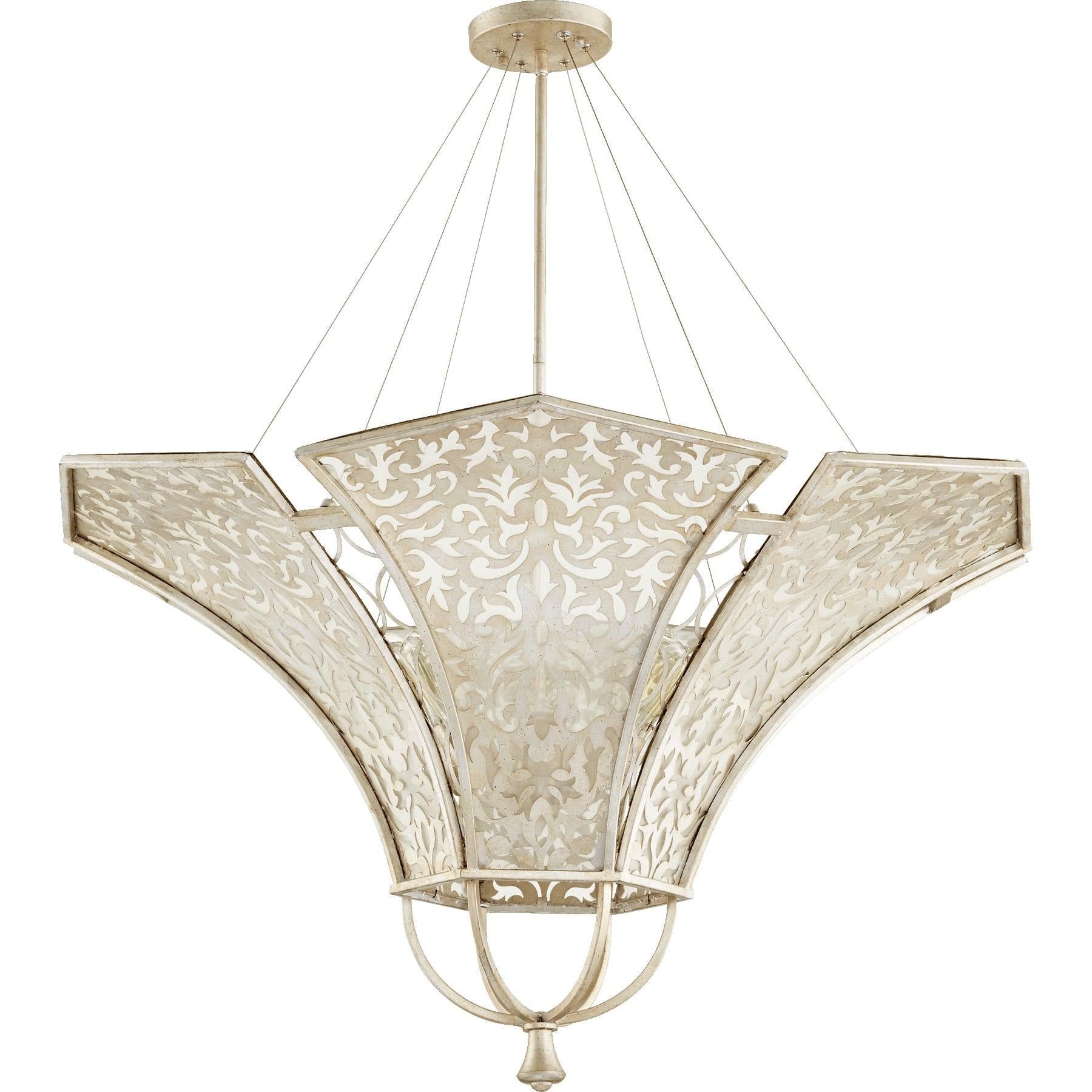 Quorum Bastille 875-8-60 Pendant - Aged Silver Leaf