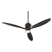 Quorum Propel 87563-86 Ceiling Fan, 56 Inch, Indoor, 3 Blade, Contemporary - Oiled Bronze