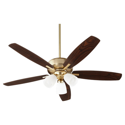 Quorum Breeze 70525-380 Ceiling Fan - Aged Brass