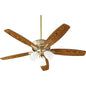 Quorum Breeze 70525-380 Ceiling Fan - Aged Brass