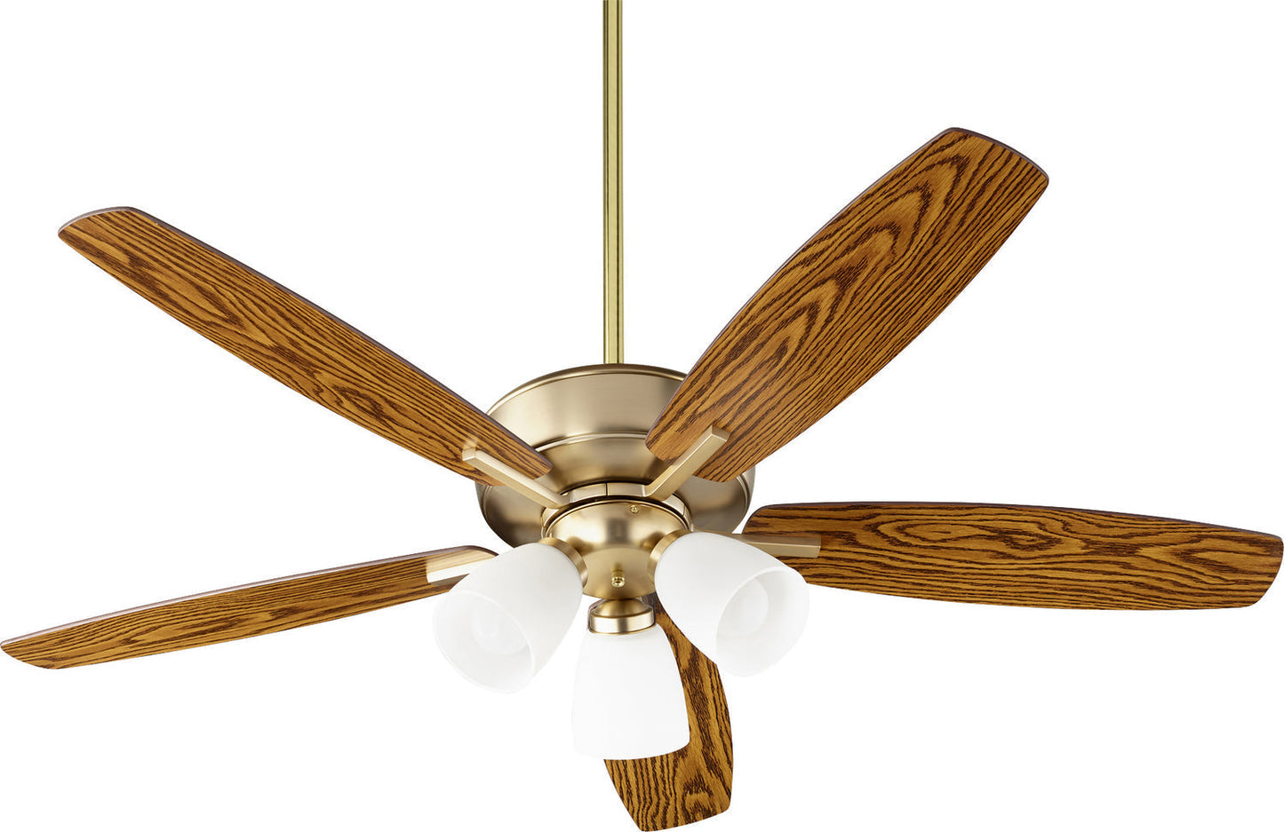 Quorum Breeze 70525-380 Ceiling Fan - Aged Brass