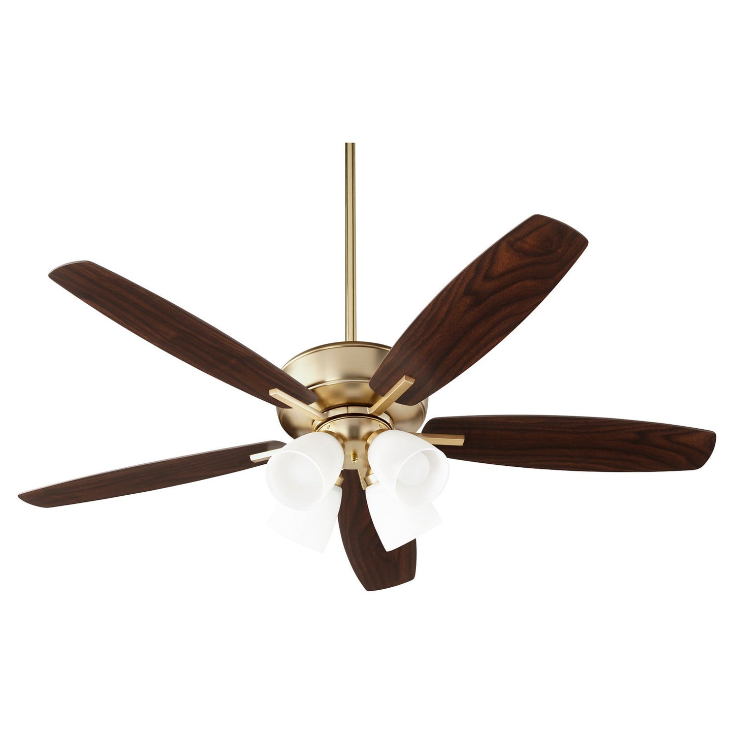 Quorum Breeze 70525-480 Ceiling Fan - Aged Brass