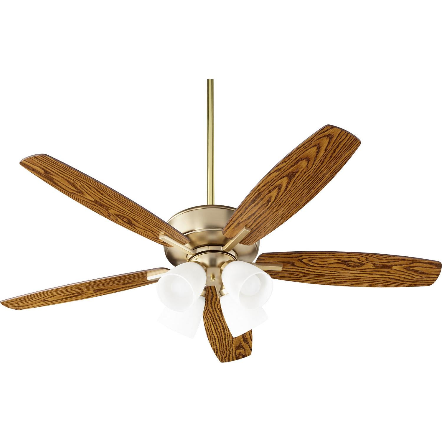 Quorum Breeze 70525-480 Ceiling Fan - Aged Brass