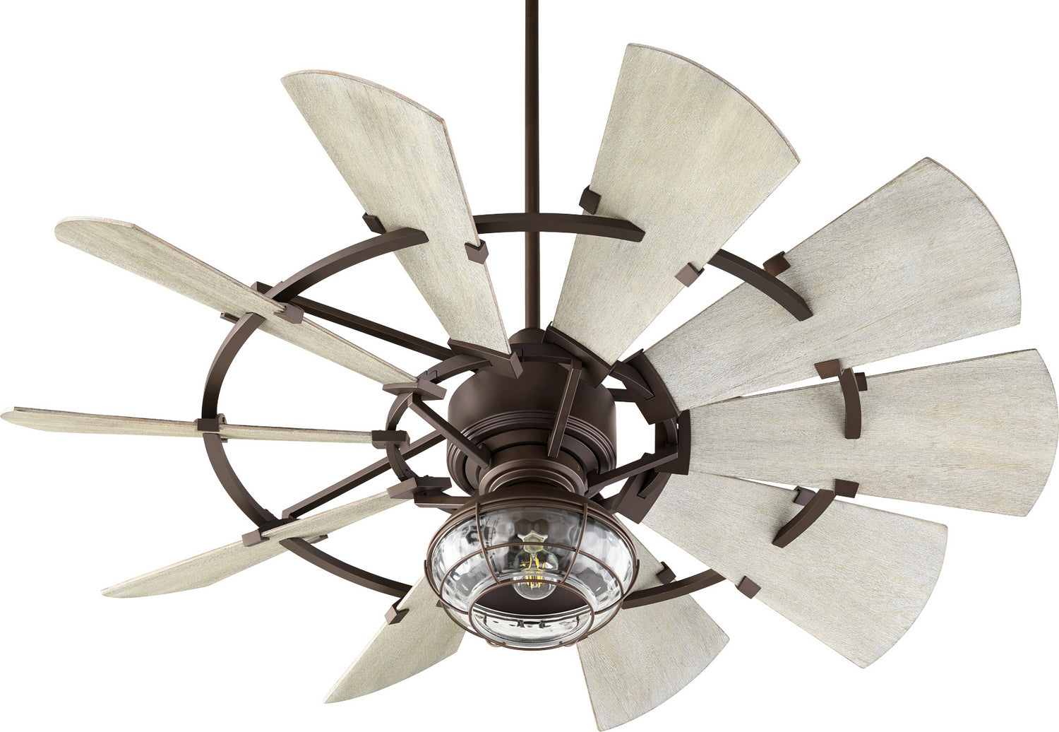 Quorum Windmill 95210-86 Farmhouse Ceiling Fan - Oiled Bronze