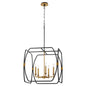Quorum Bishop 880-5-5947 Pendant, UL Damp Rated, Matte Black|Brushed Brass