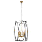 Quorum 880-6-5947 Pendant, UL Damp Rated, Matte Black|Brushed Brass