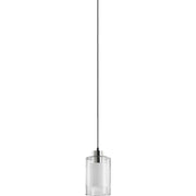 Quorum 882-65 Pendant - Satin Nickel Clear And White