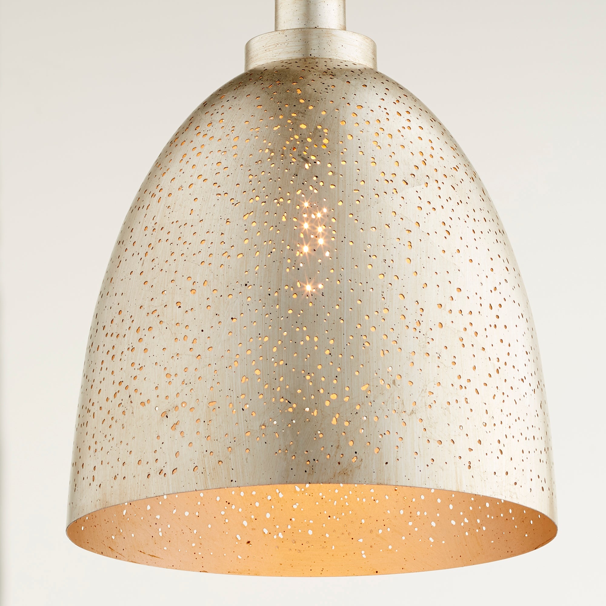 Quorum 8827-60 Pendant - Aged Silver Leaf