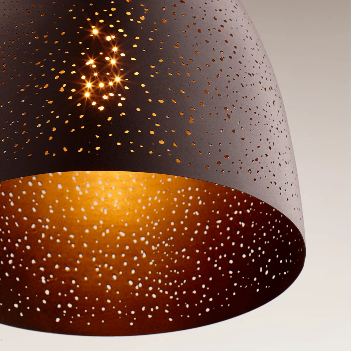 Quorum 8827-69 Pendant - Textured Black 1lt Stary Night Transitional