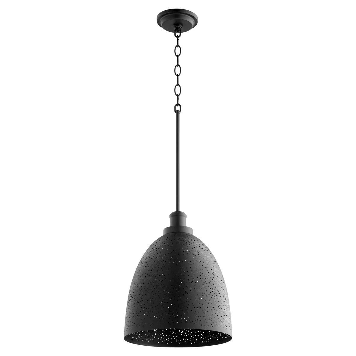 Quorum 8827-69 Pendant - Textured Black 1lt Stary Night Transitional