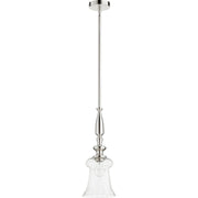 Quorum 883-62 Pendant - Polished Nickel W/ Clear