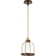 Quorum 886-8086 Pendant - Aged Brass W/ Oiled Bronze