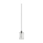 Quorum 8882-65 Pendant 1 Light with Clear and Frosted White Lens- Satin Nickel