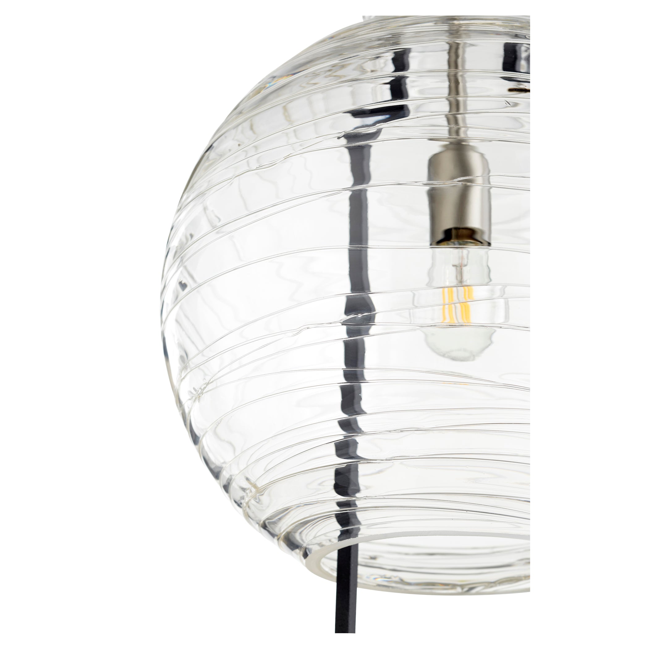 Quorum 89-14-6965 Pendant - Textured Black W/ Satin Nickel