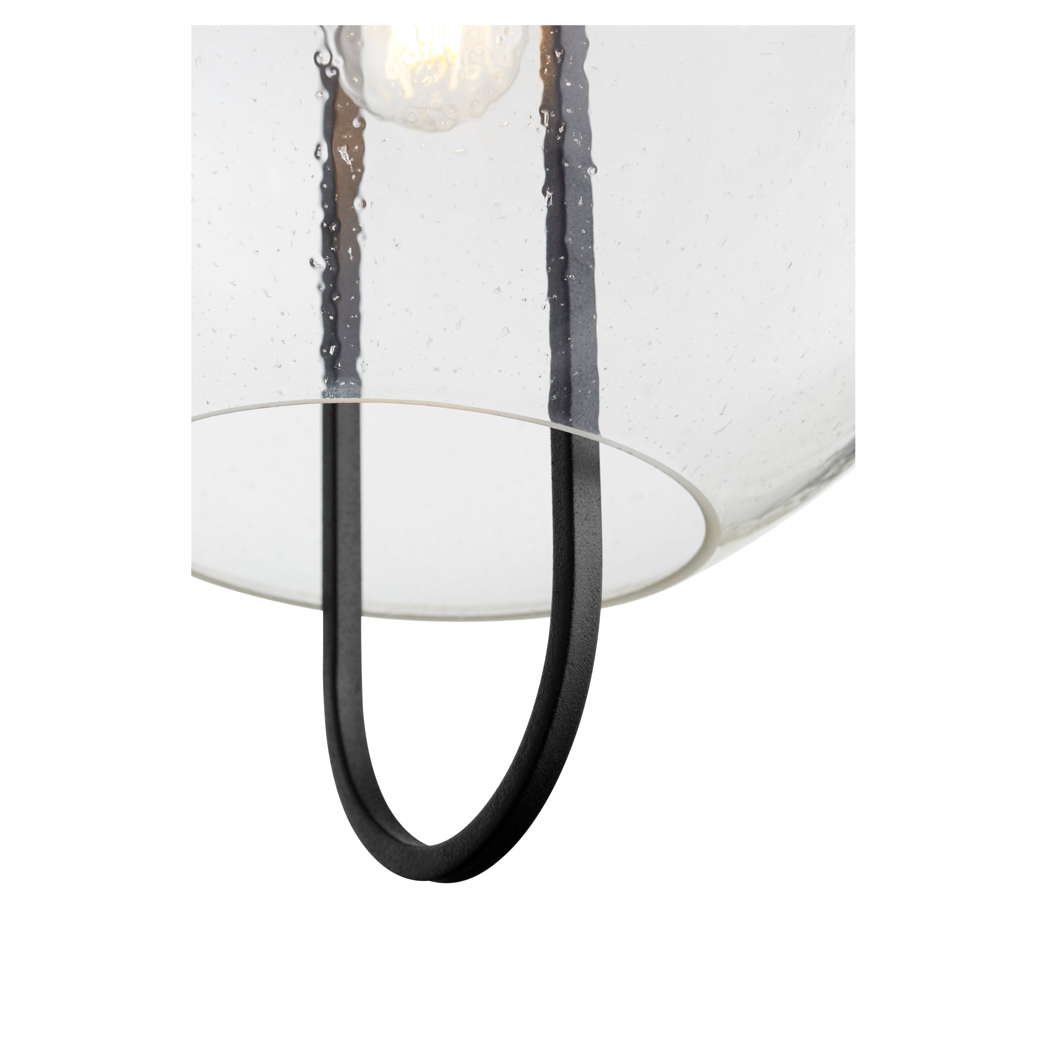 Quorum 89-14-6980 Pendant - Textured Black W/ Aged Brass