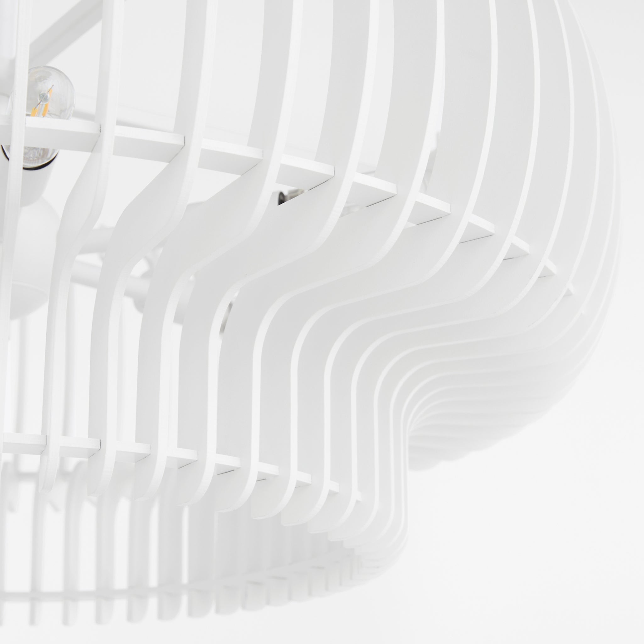 Quorum Harrelson 8905-6-8 Pendant, UL Damp Rated, Studio White