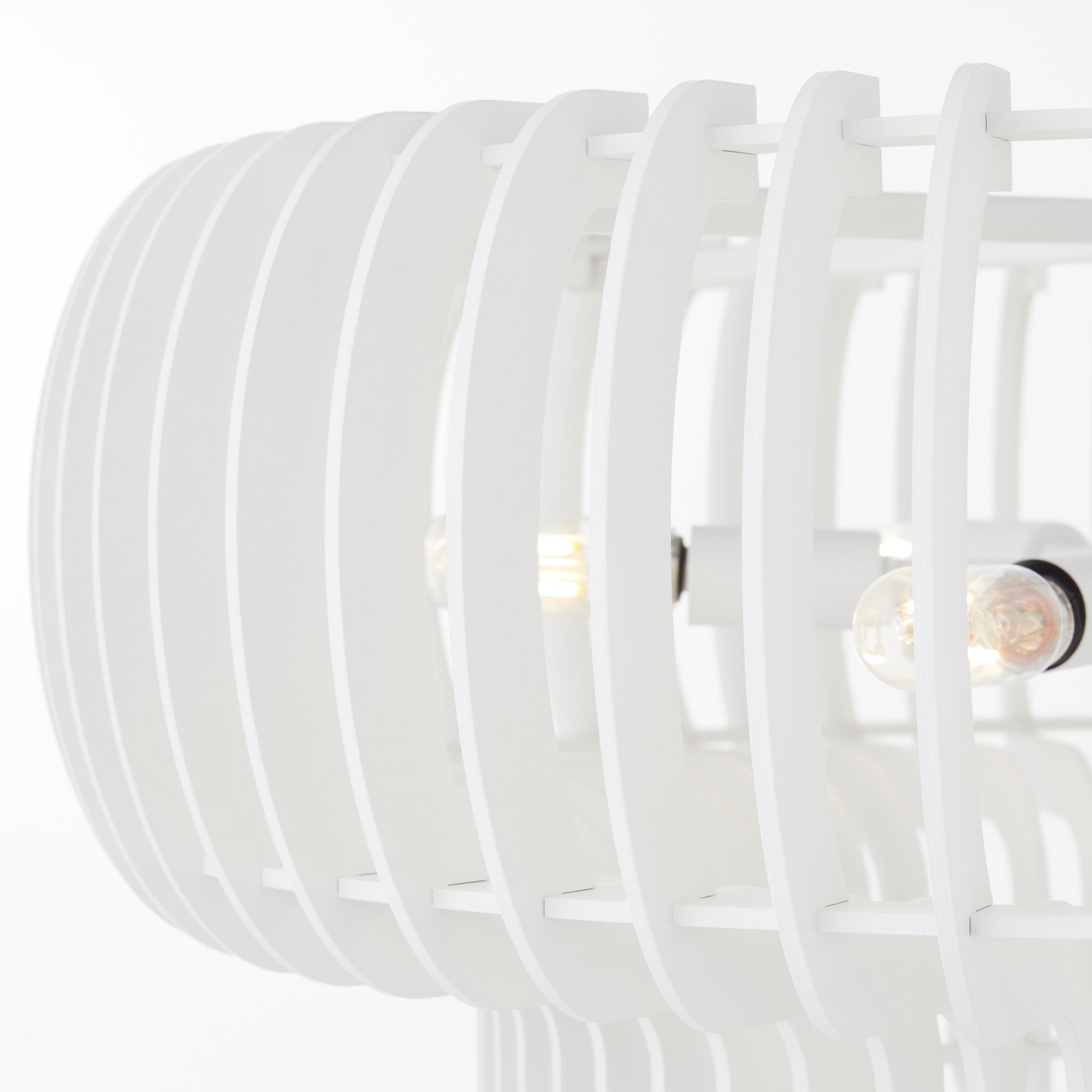 Quorum Harrelson 8905-6-8 Pendant, UL Damp Rated, Studio White