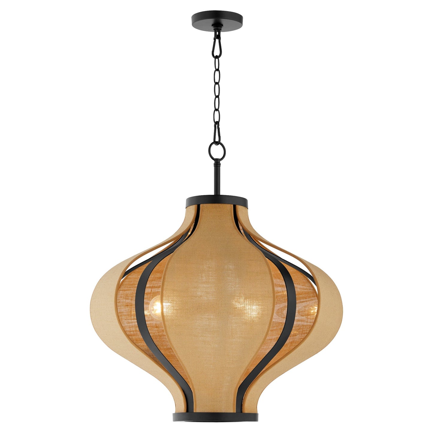 Quorum 892-3-59 Pendant, UL Damp Rated, Matte Black
