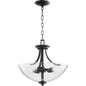 Quorum Reyes 2760-16-69 Dual Mount - Textured Black W/ Clear/seeded