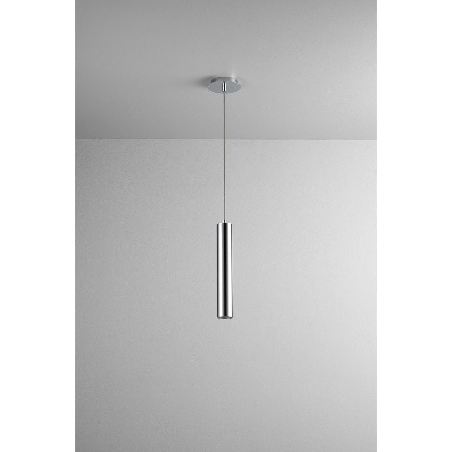 Oxygen Idol 3-635-14 Pendant with Metal Housing 3000K Modern - Polished Chrome