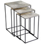 Cyan Design 09717 Irvine Nesting Tables - Raw Nickel And Black