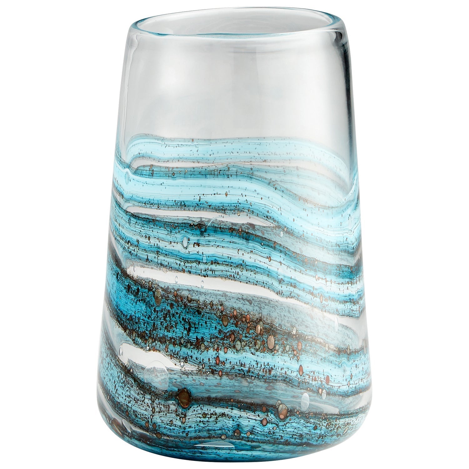 Cyan Design 09986 Rogue Vase - Blue & Gold Dust - Small