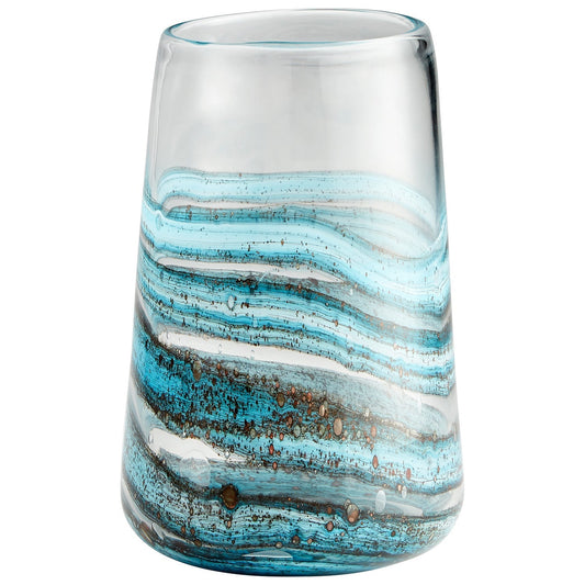 Cyan Design 09986 Rogue Vase - Blue & Gold Dust - Small