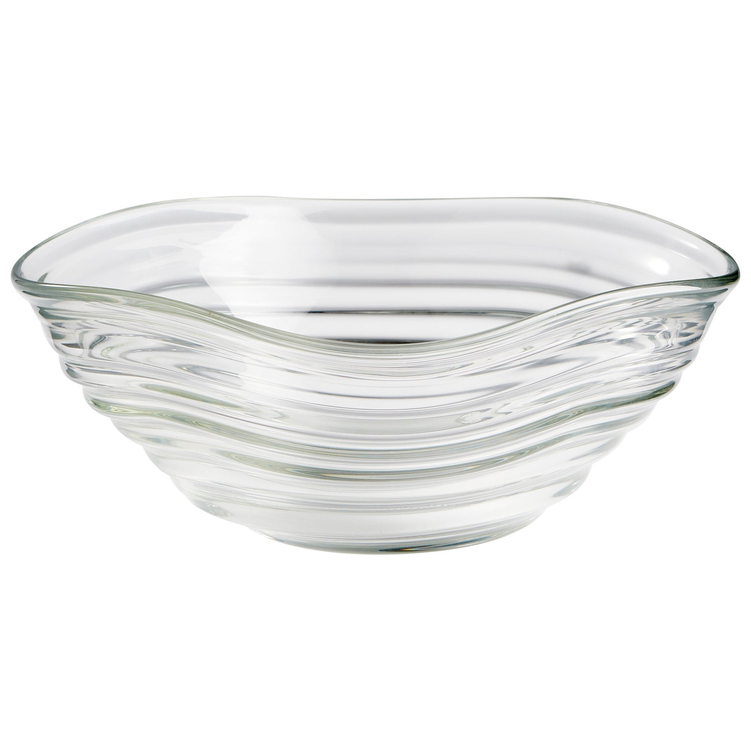 Cyan Design 10022 Wavelet Bowl - Clear - Large