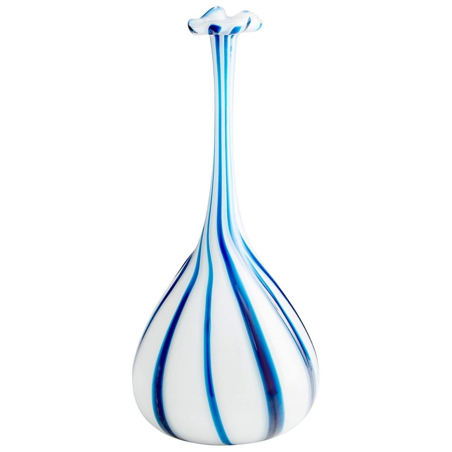 Cyan Design 10025 Dulcet Vase - Blue And White - Small