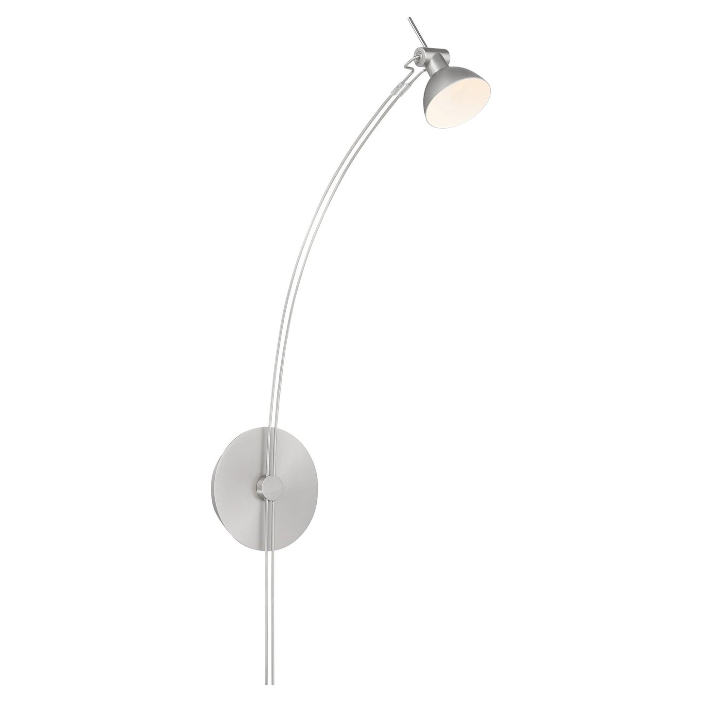 Quorum 943-65 Wall Mount, UL Damp Rated, Satin Nickel