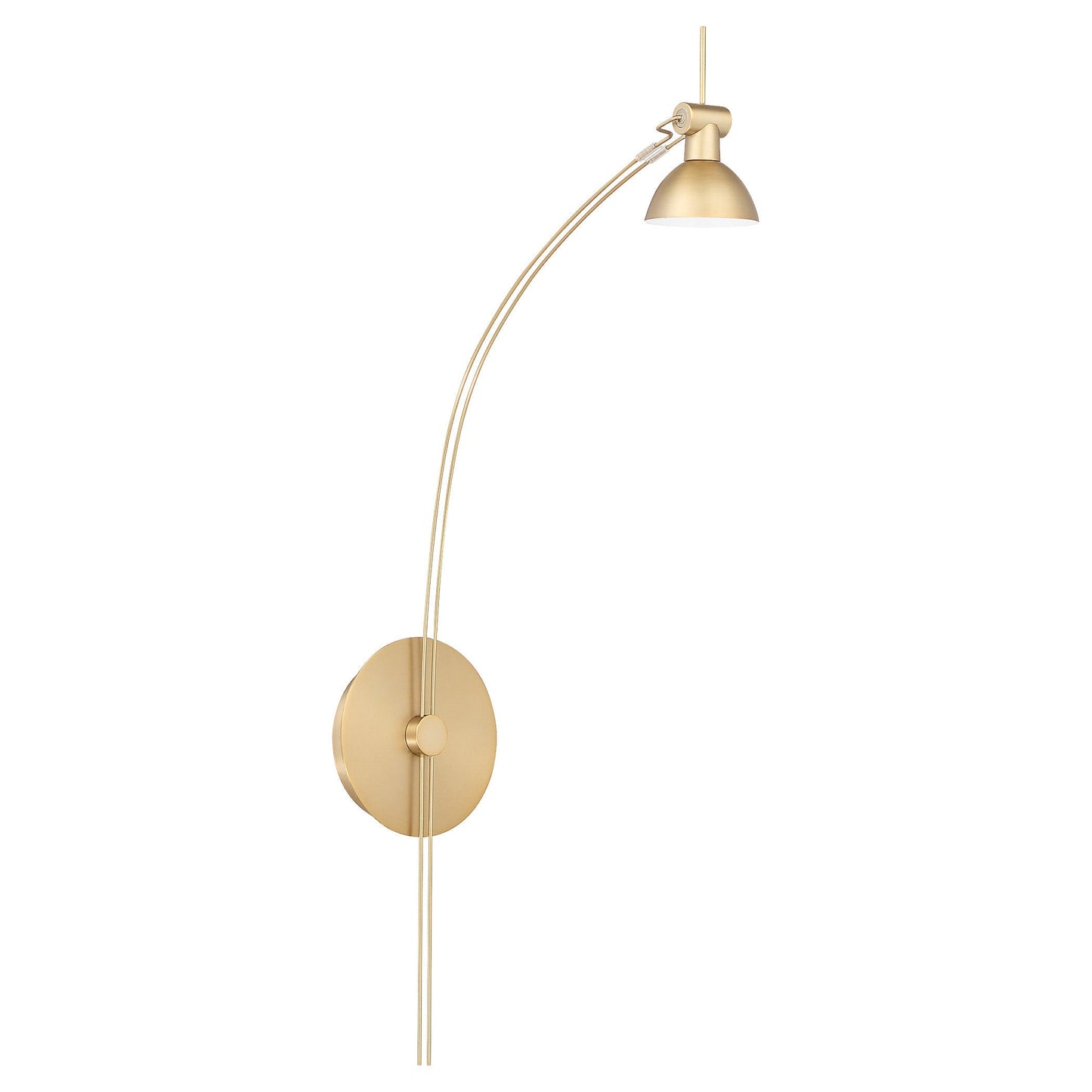 Quorum 943-80 Wall Mount, UL Damp Rated, Aged Brass