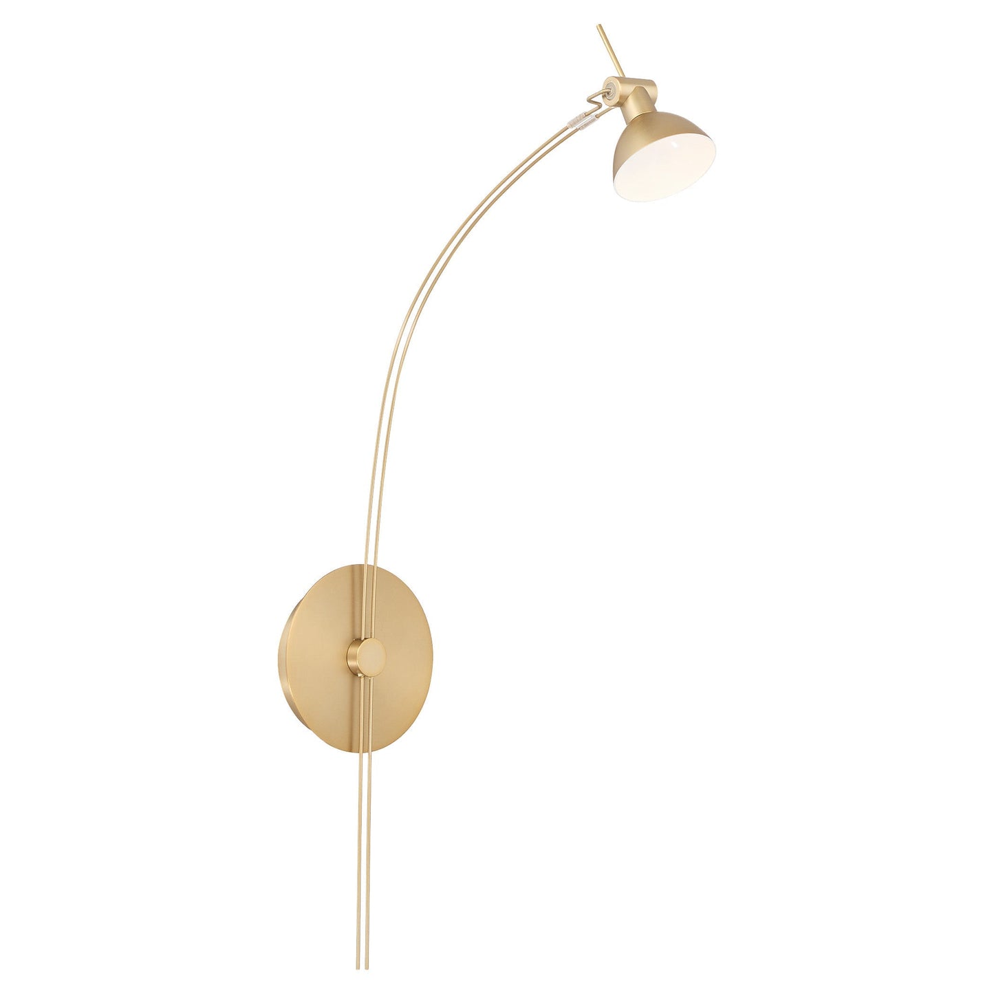 Quorum 943-80 Wall Mount, UL Damp Rated, Aged Brass