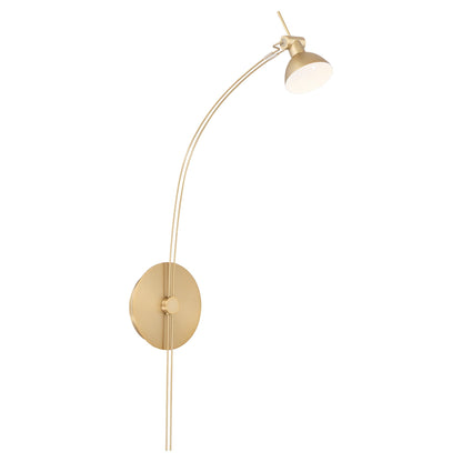 Quorum 943-80 Wall Mount, UL Damp Rated, Aged Brass