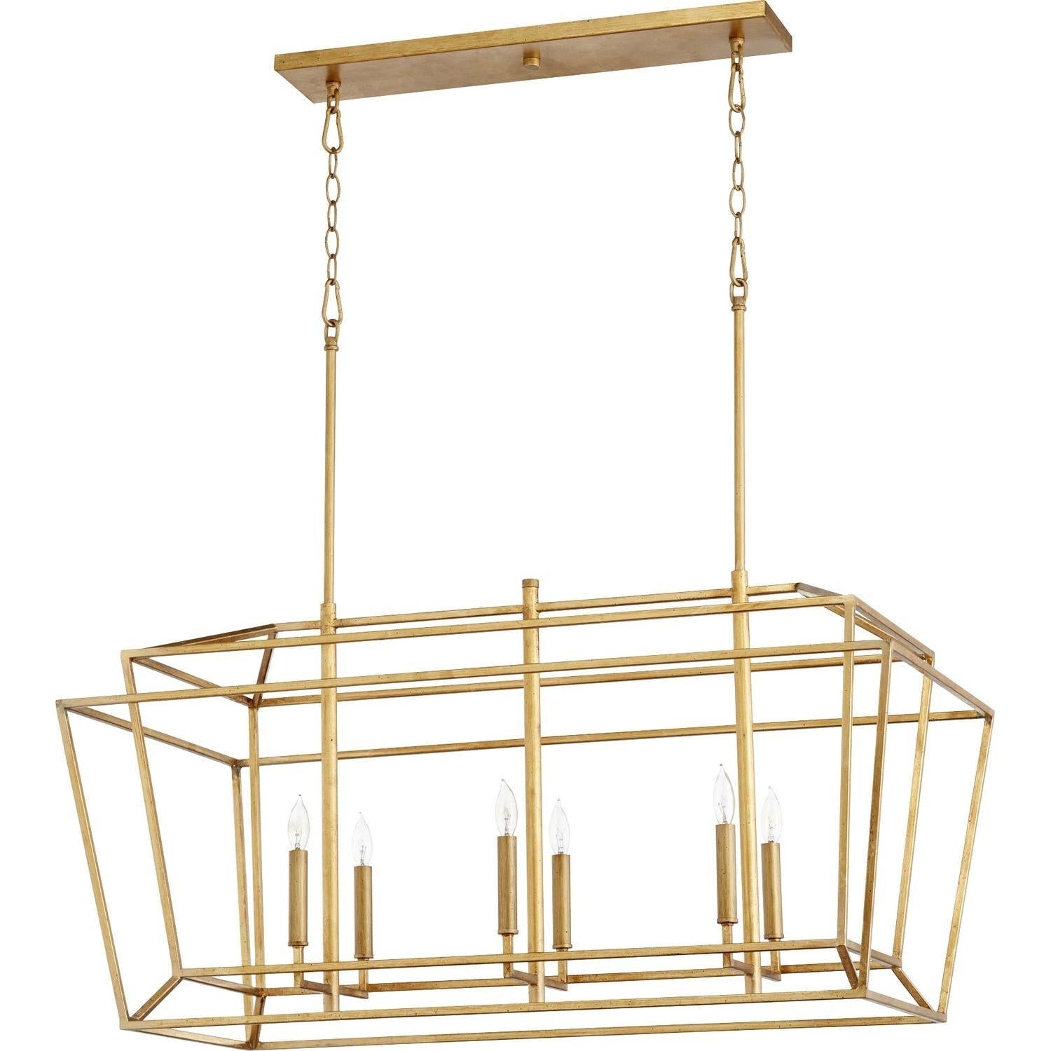 Quorum Monument 8507-6-74 Pendant - Gold Leaf
