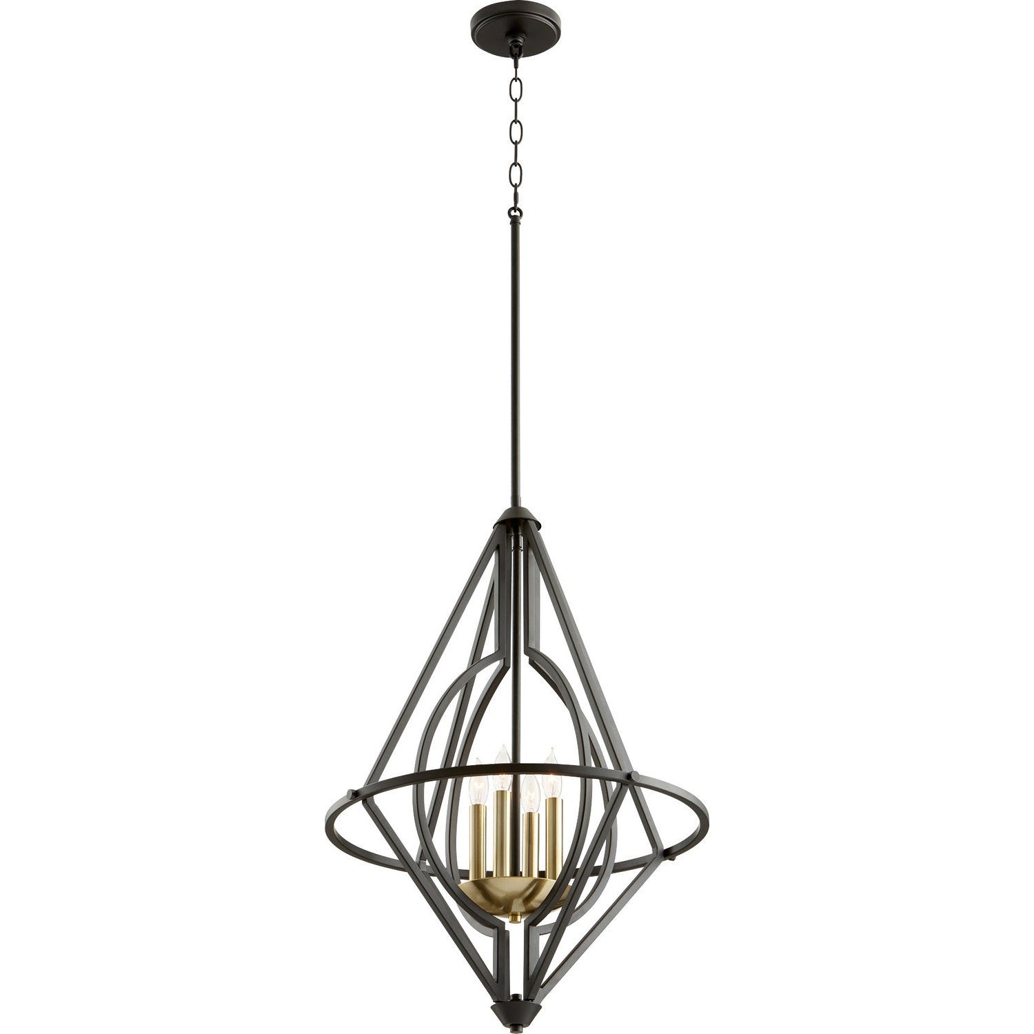 Quorum 8065-4-69 Pendant - Textured Black